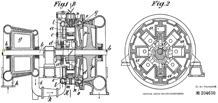 Patent of Buchi's turbocharging